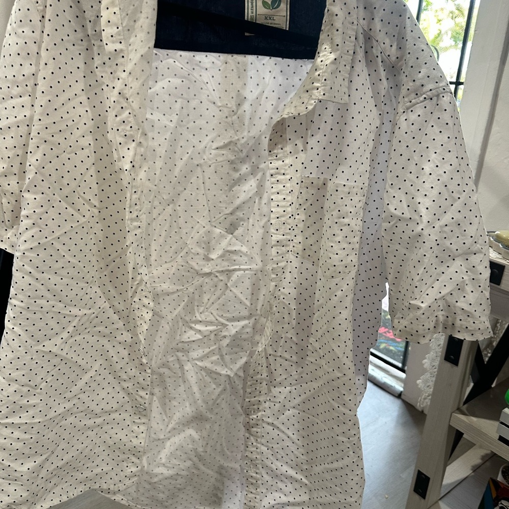 White Polka Dot Shirt
